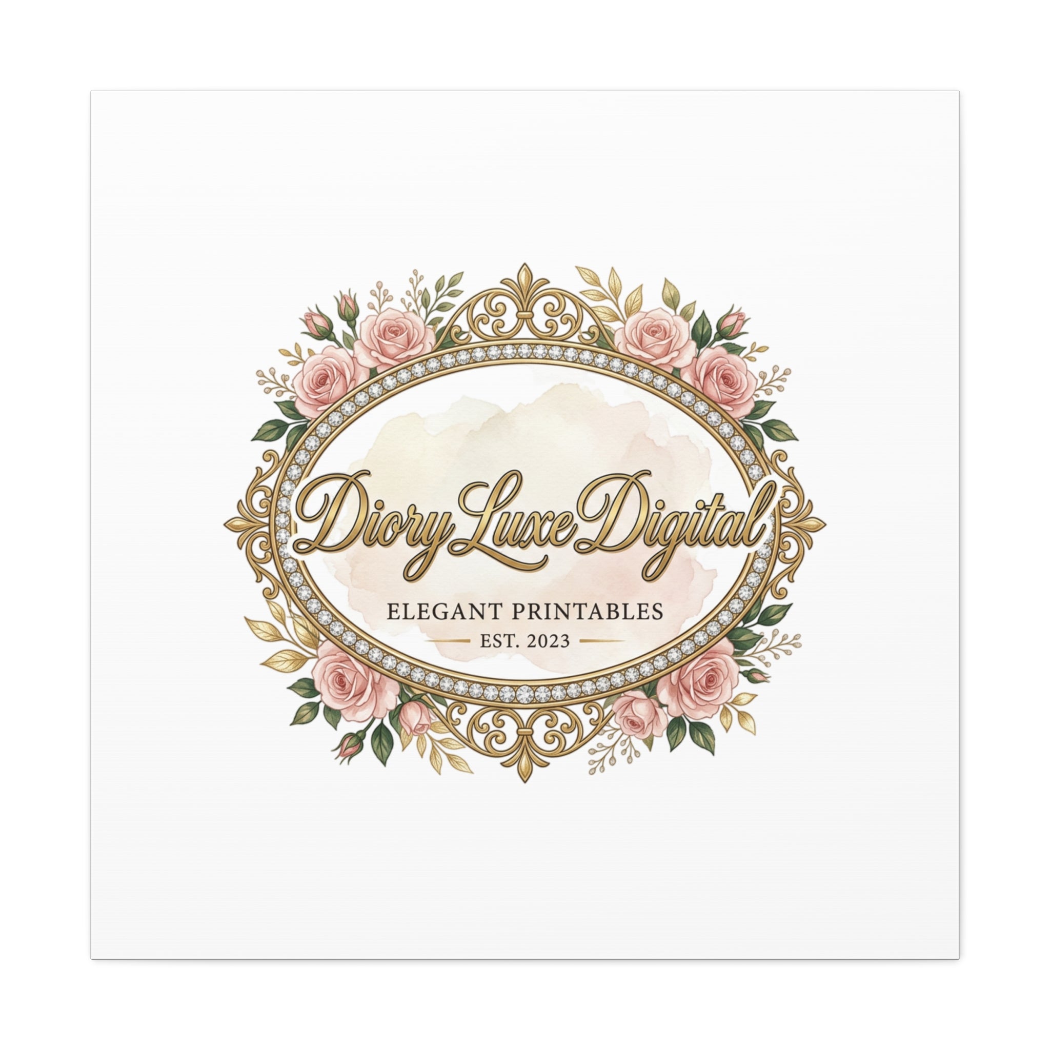 DioryLuxe Botanical Crest Wall Canvas