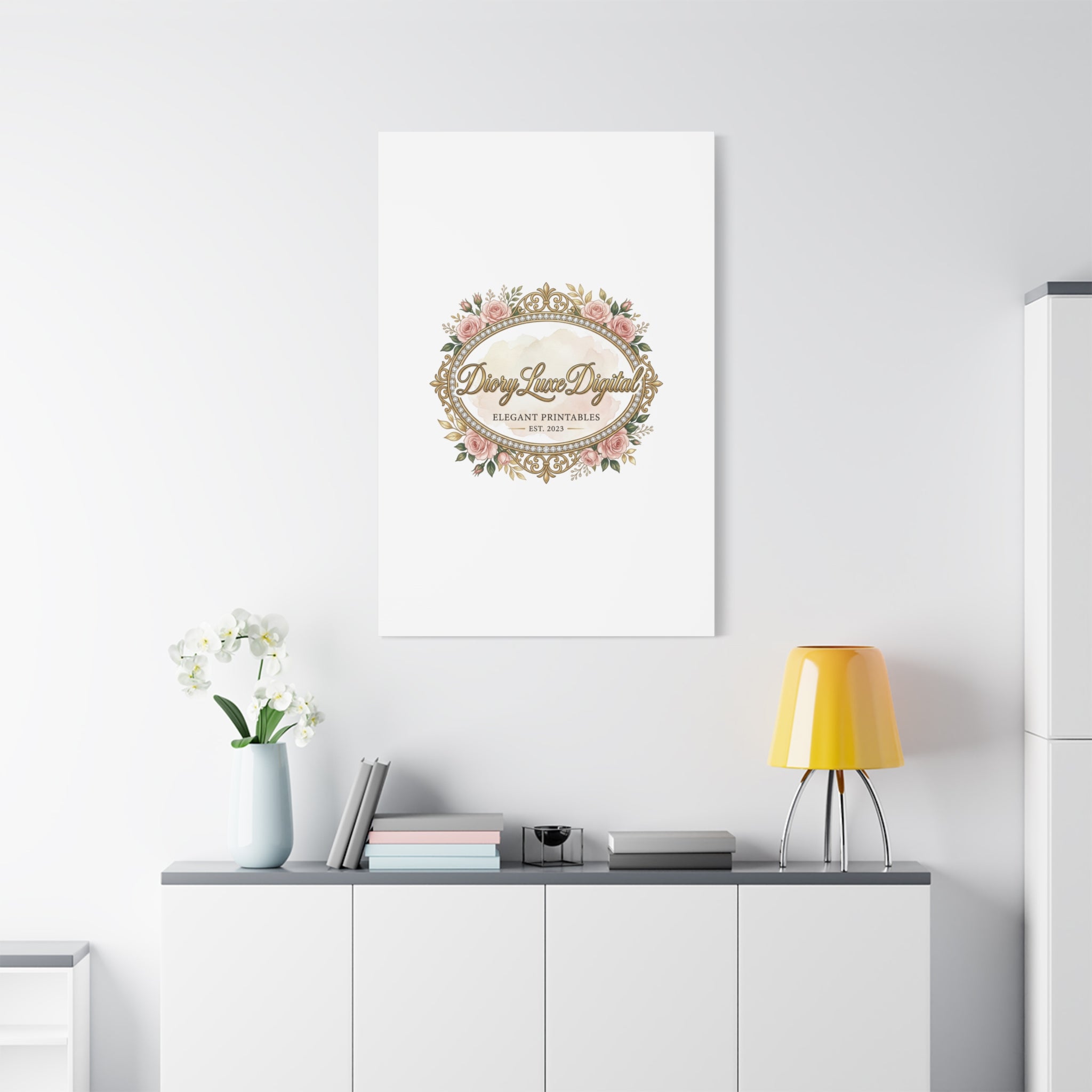 DioryLuxe Botanical Crest Wall Canvas