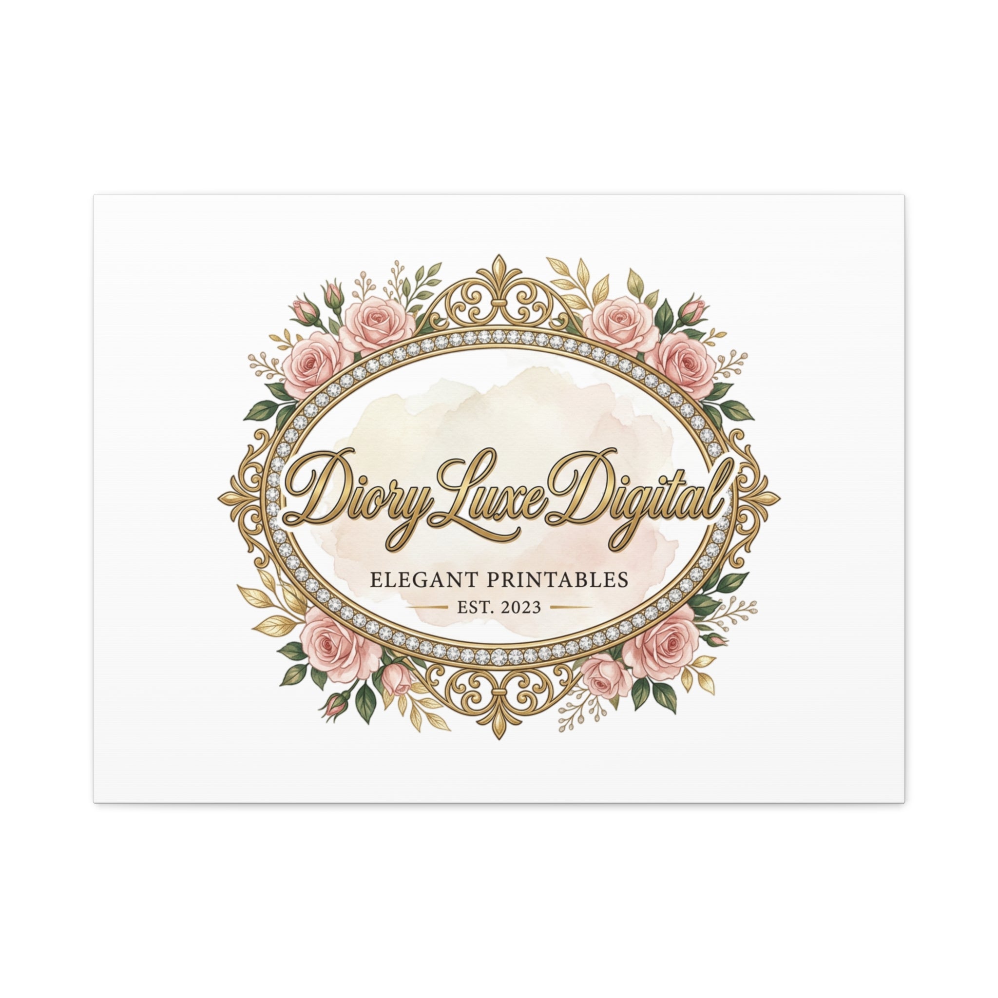 DioryLuxe Botanical Crest Wall Canvas