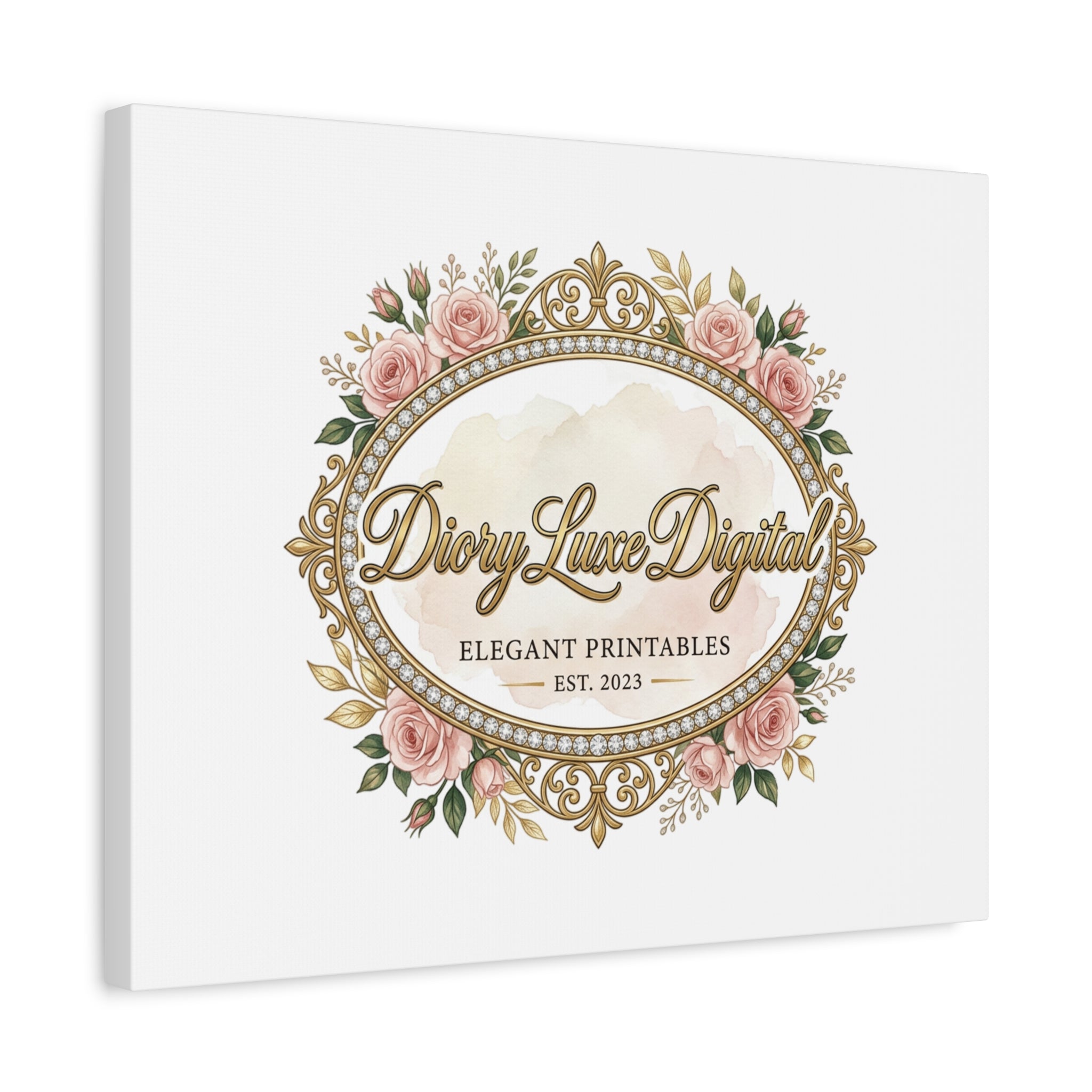 DioryLuxe Botanical Crest Wall Canvas