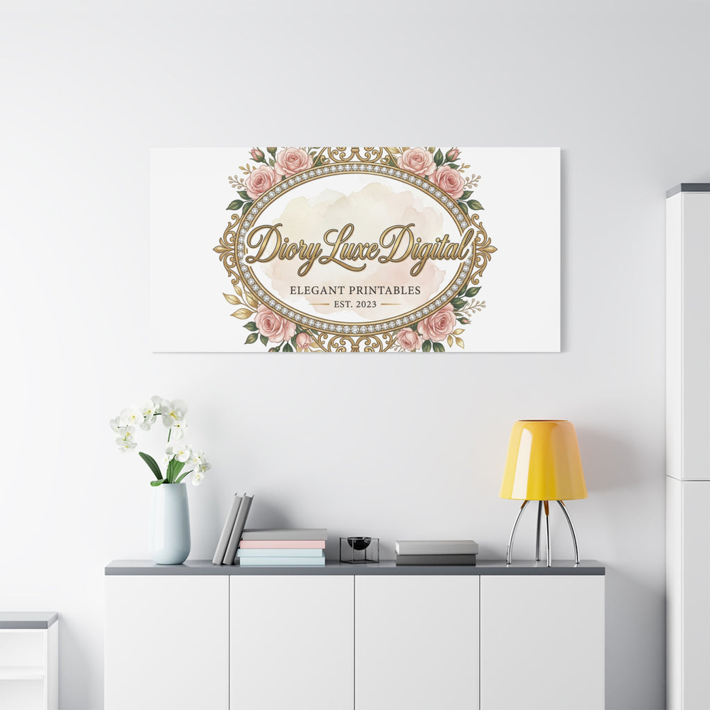 DioryLuxe Botanical Crest Wall Canvas