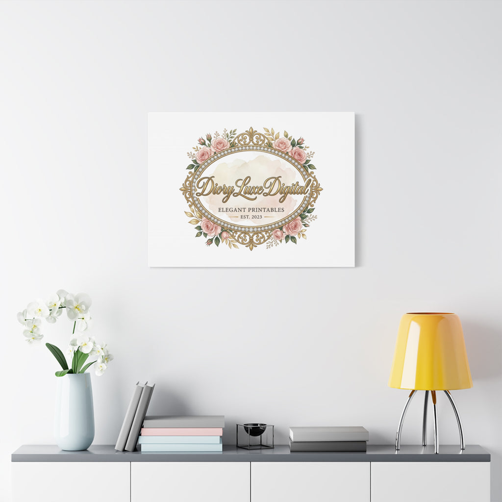 DioryLuxe Botanical Crest Wall Canvas