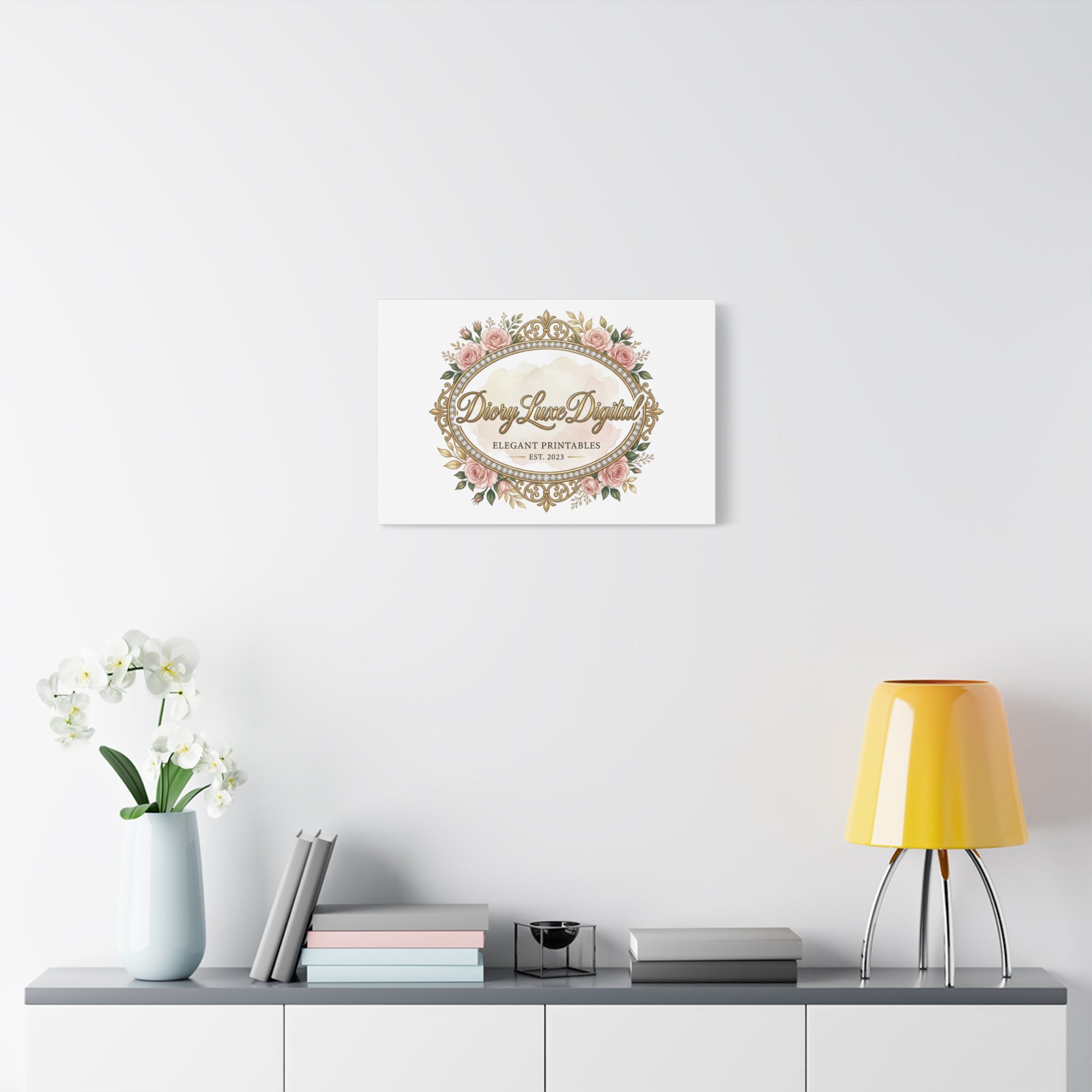 DioryLuxe Botanical Crest Wall Canvas