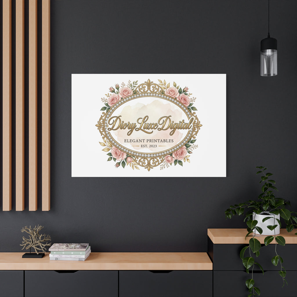 DioryLuxe Botanical Crest Wall Canvas