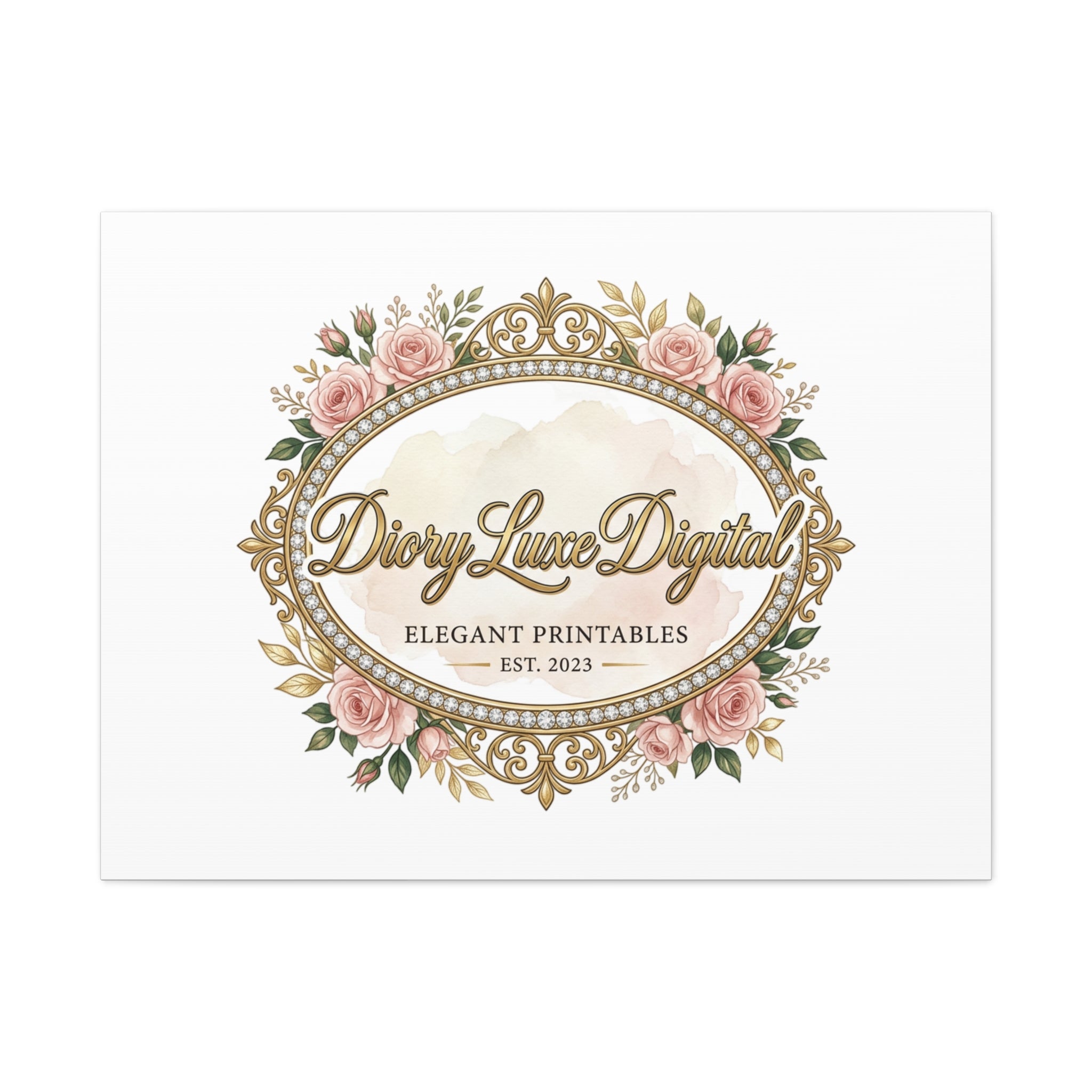 DioryLuxe Botanical Crest Wall Canvas