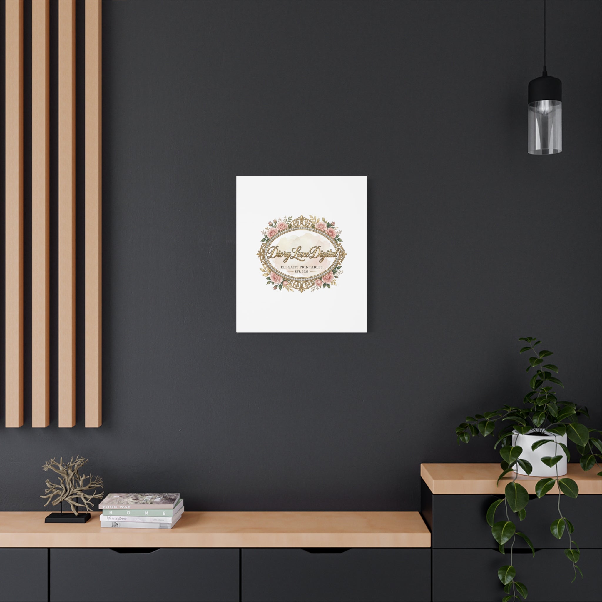 DioryLuxe Botanical Crest Wall Canvas