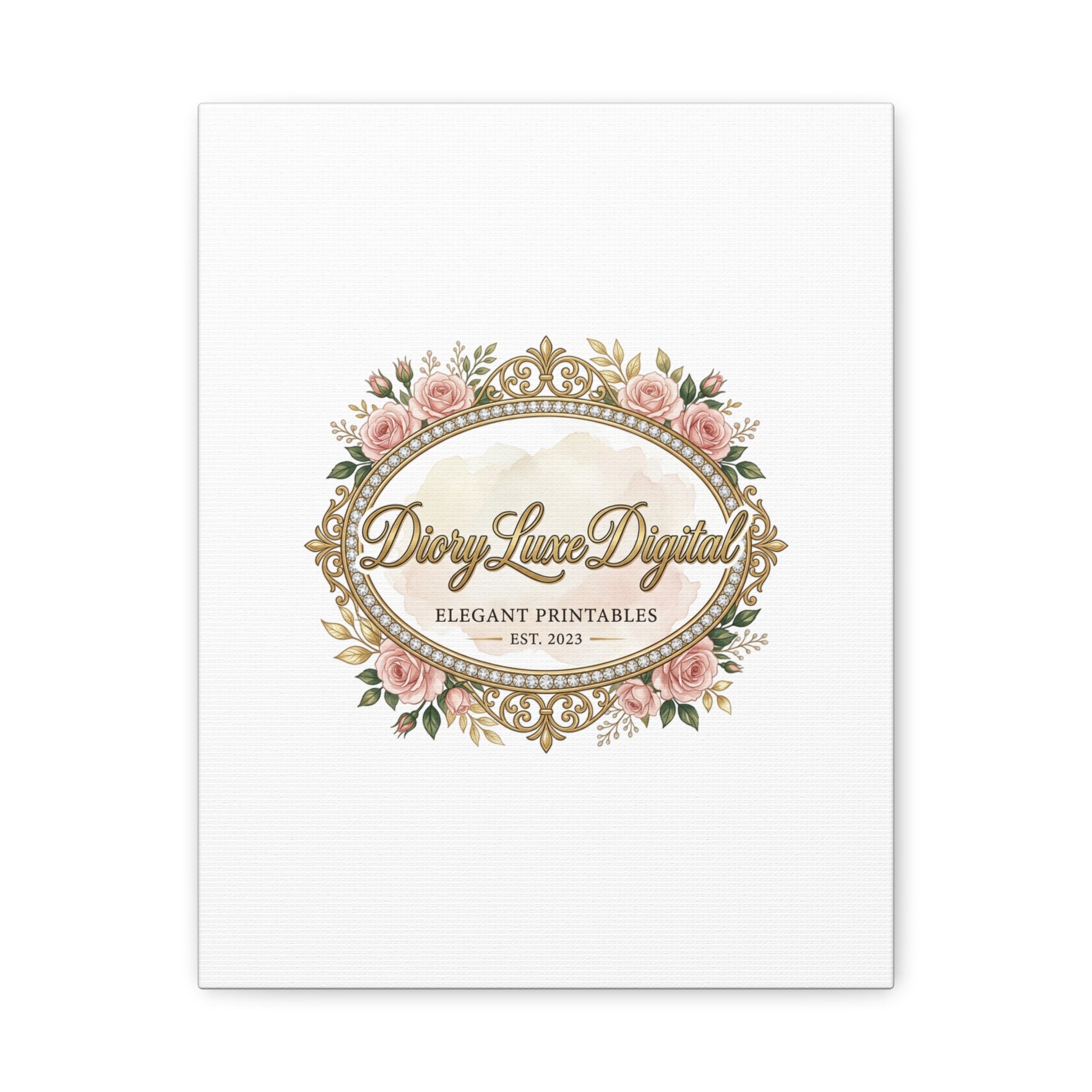 DioryLuxe Botanical Crest Wall Canvas