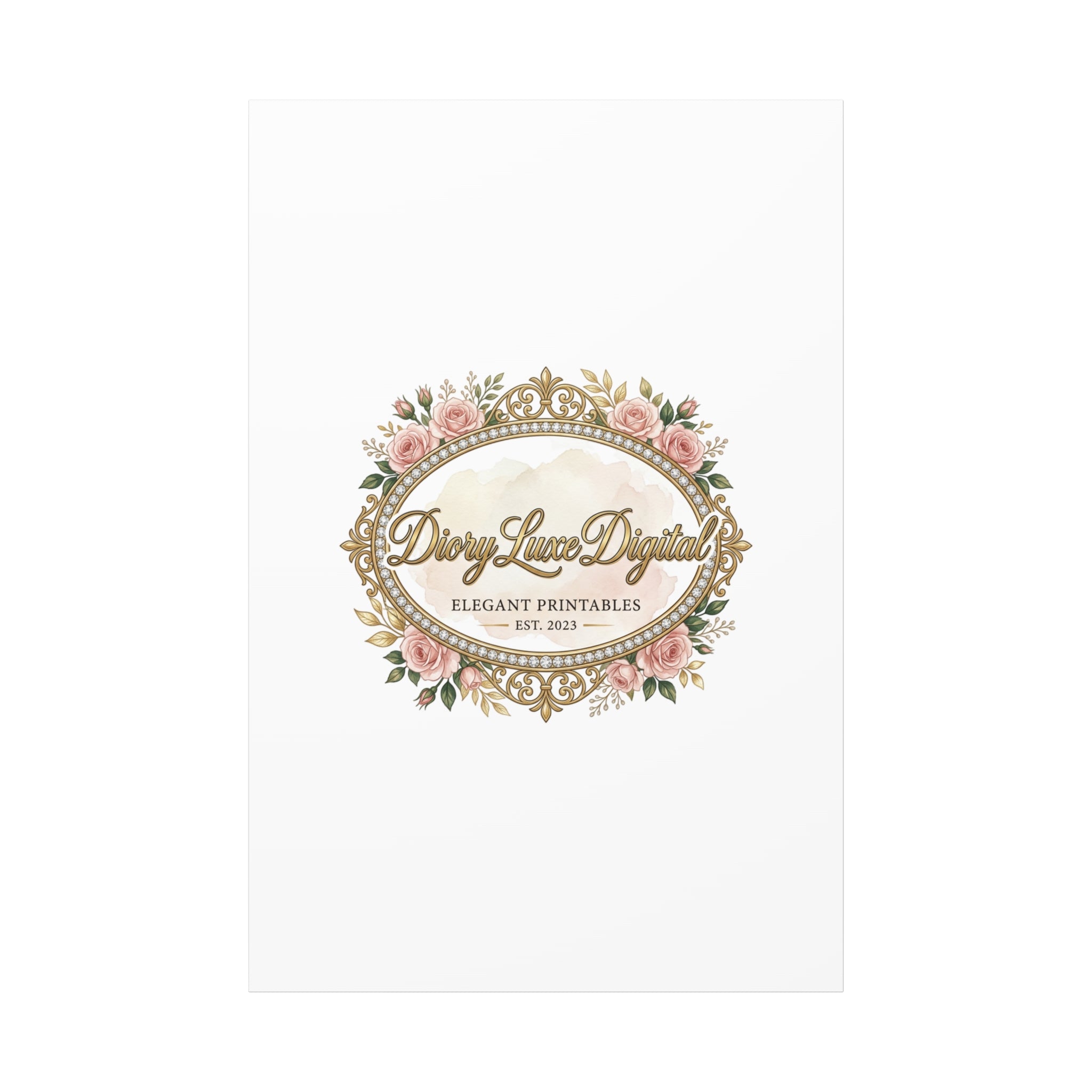 DioryLuxe Botanical Crest Wall Canvas