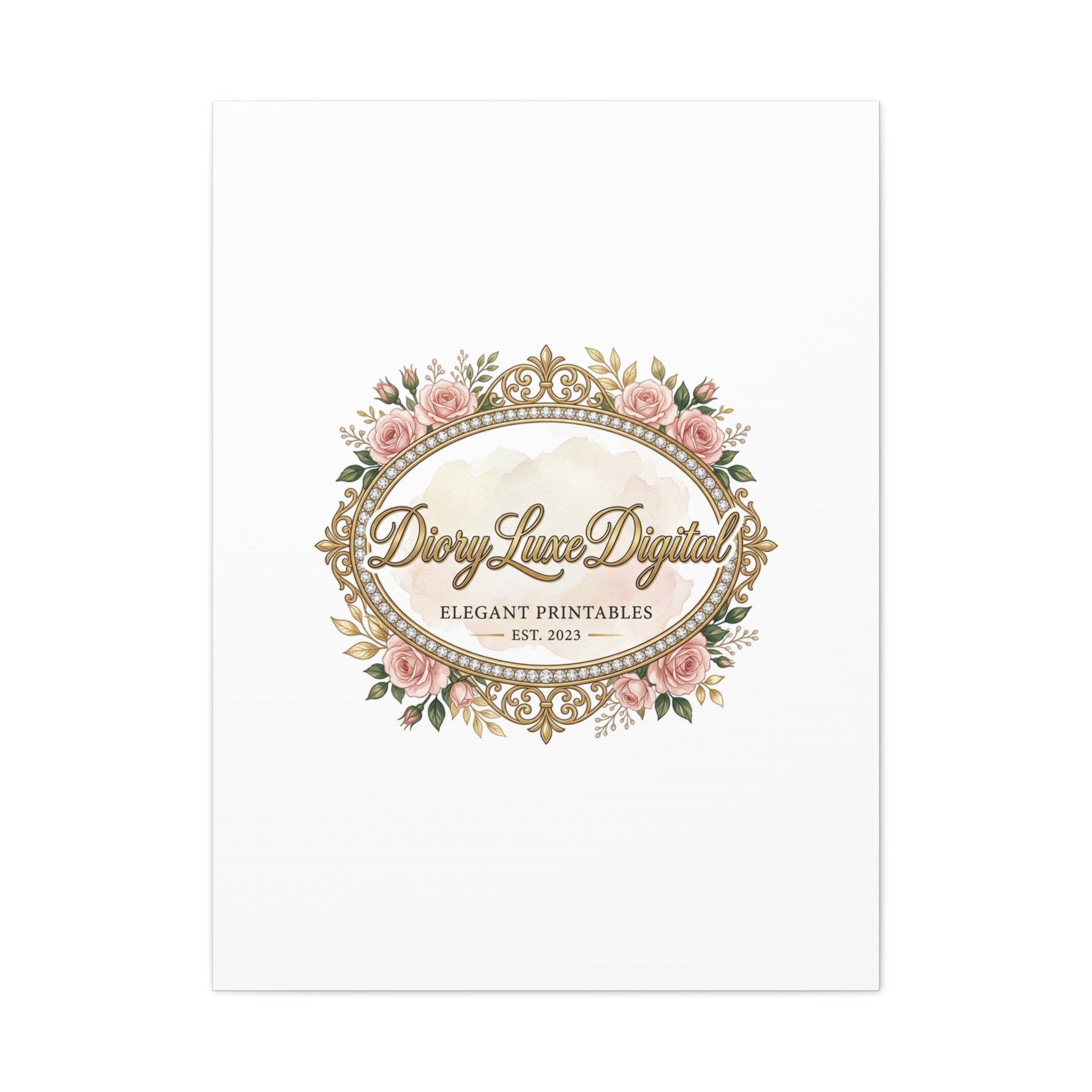 DioryLuxe Botanical Crest Wall Canvas