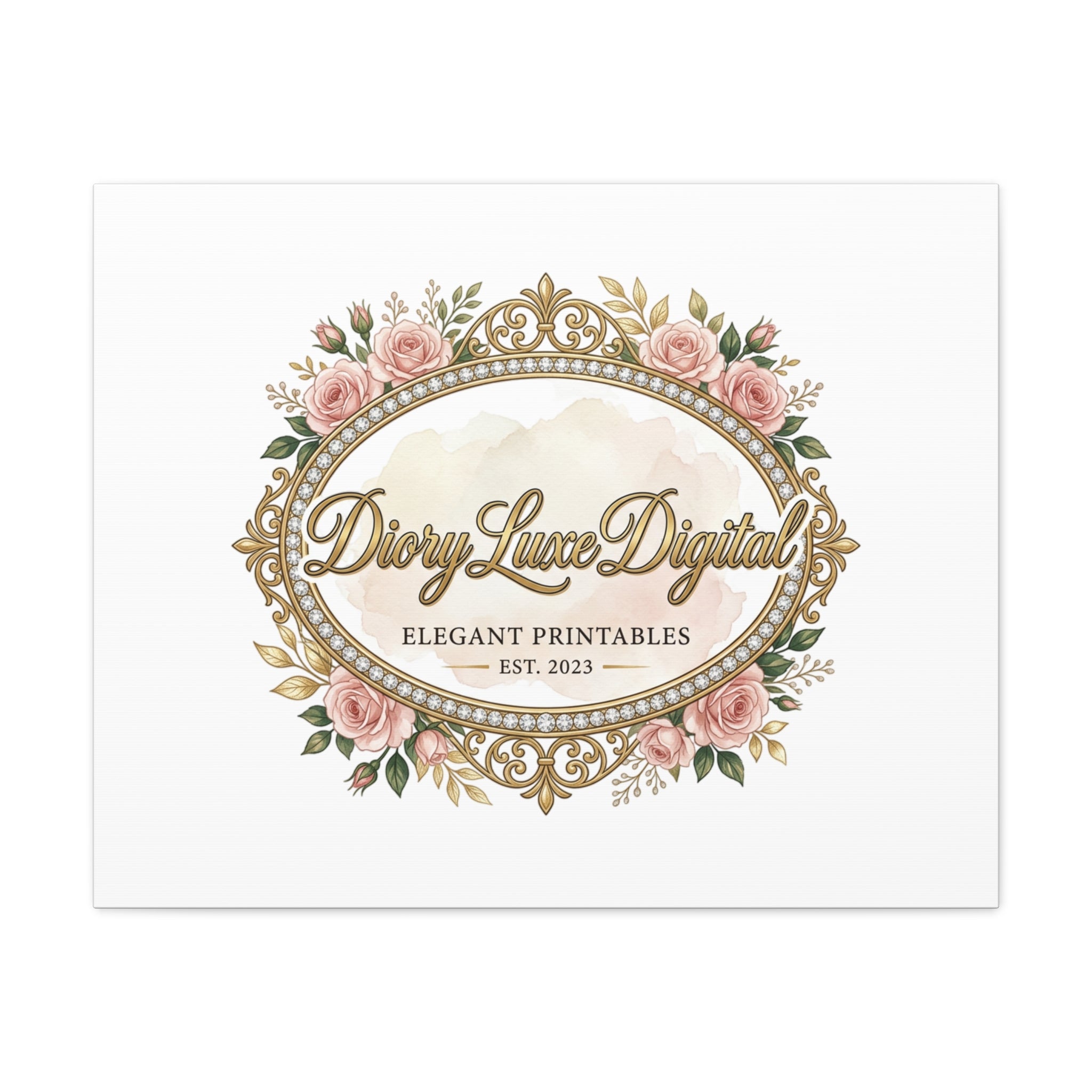 DioryLuxe Botanical Crest Wall Canvas