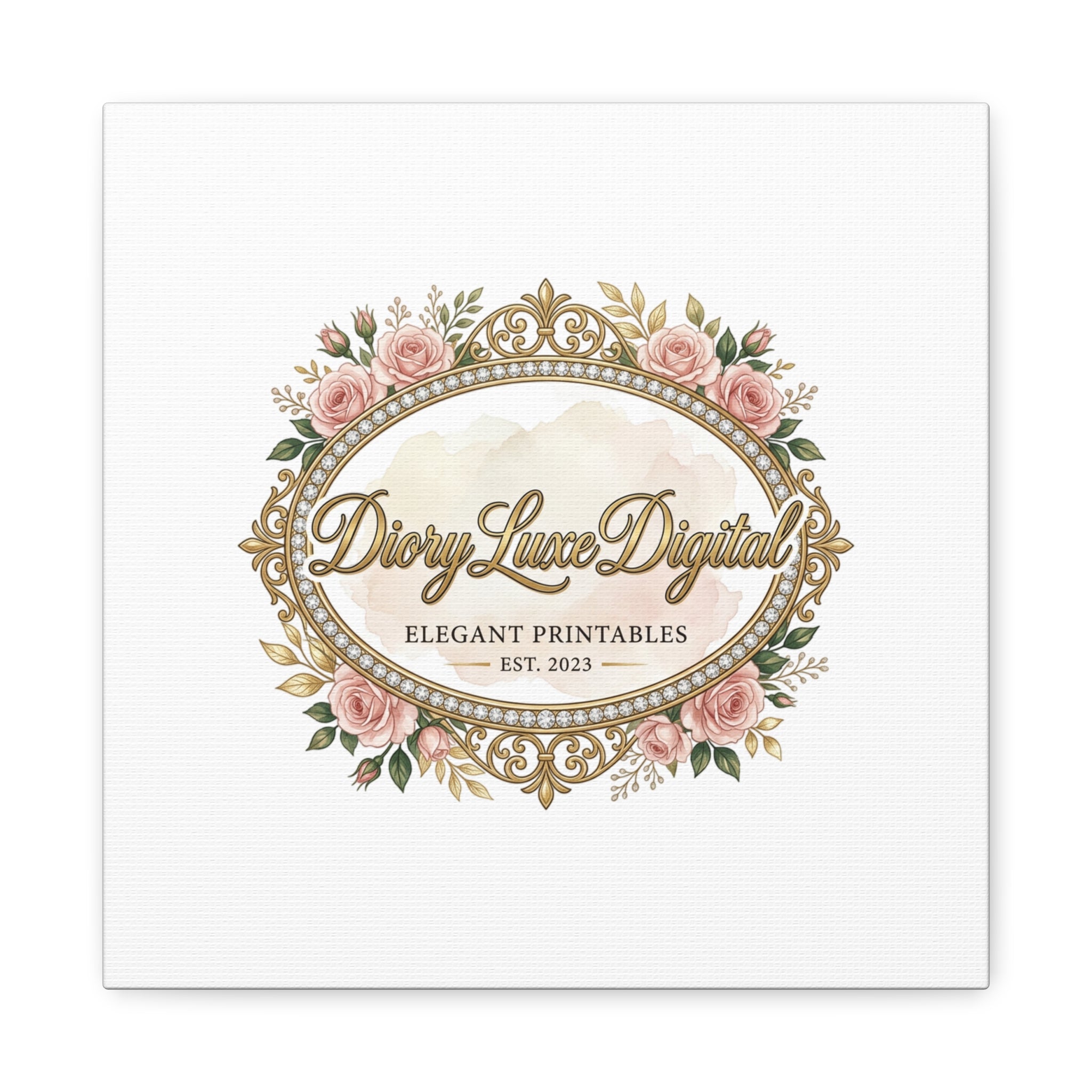 DioryLuxe Botanical Crest Wall Canvas