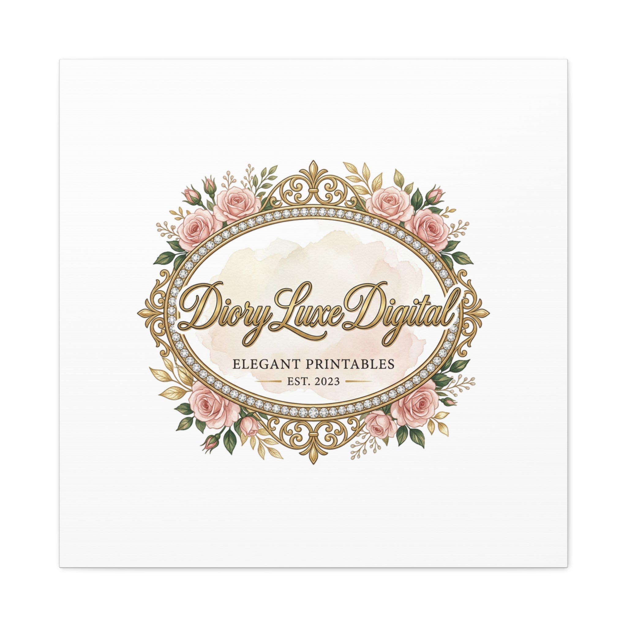 DioryLuxe Botanical Crest Wall Canvas