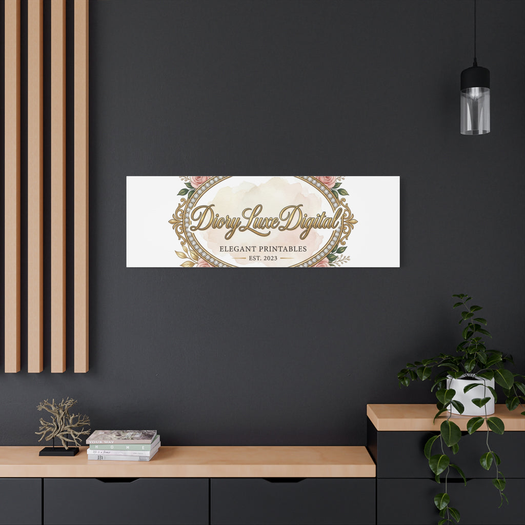 DioryLuxe Botanical Crest Wall Canvas