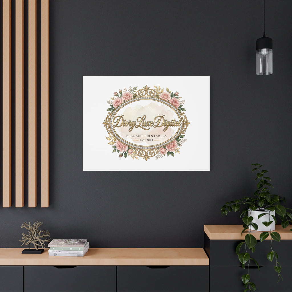 DioryLuxe Botanical Crest Wall Canvas