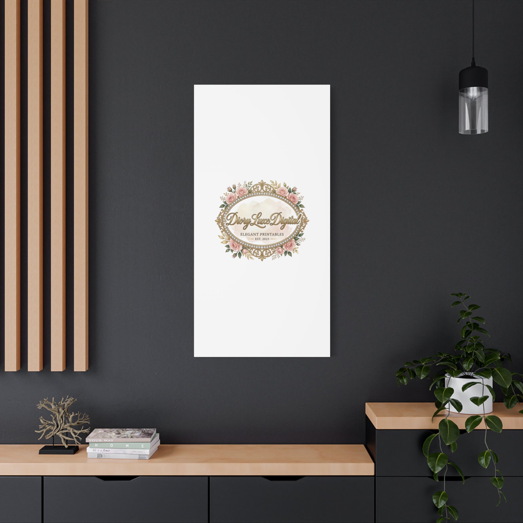 DioryLuxe Botanical Crest Wall Canvas