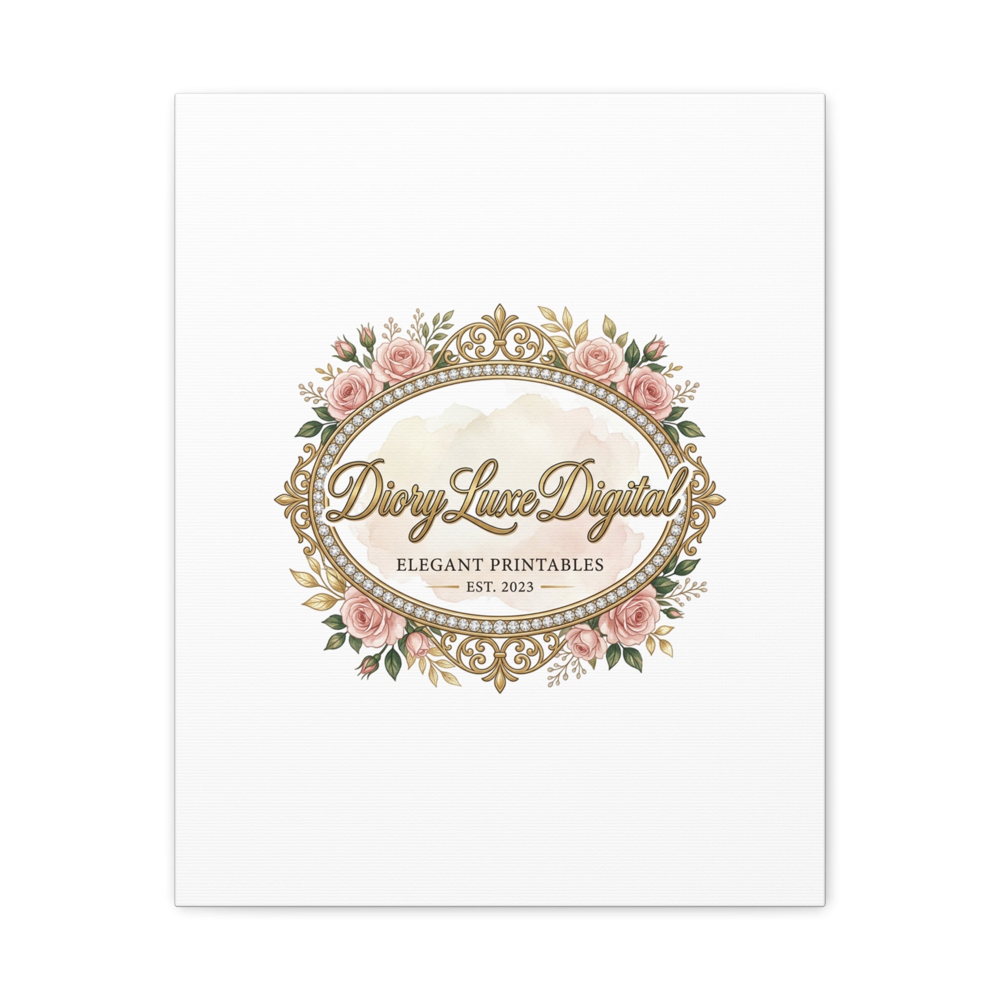 DioryLuxe Botanical Crest Wall Canvas