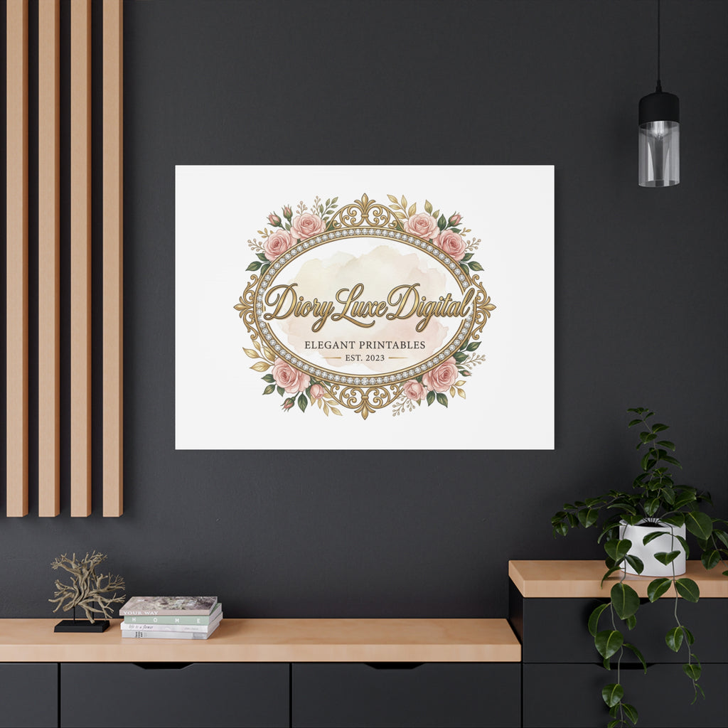 DioryLuxe Botanical Crest Wall Canvas