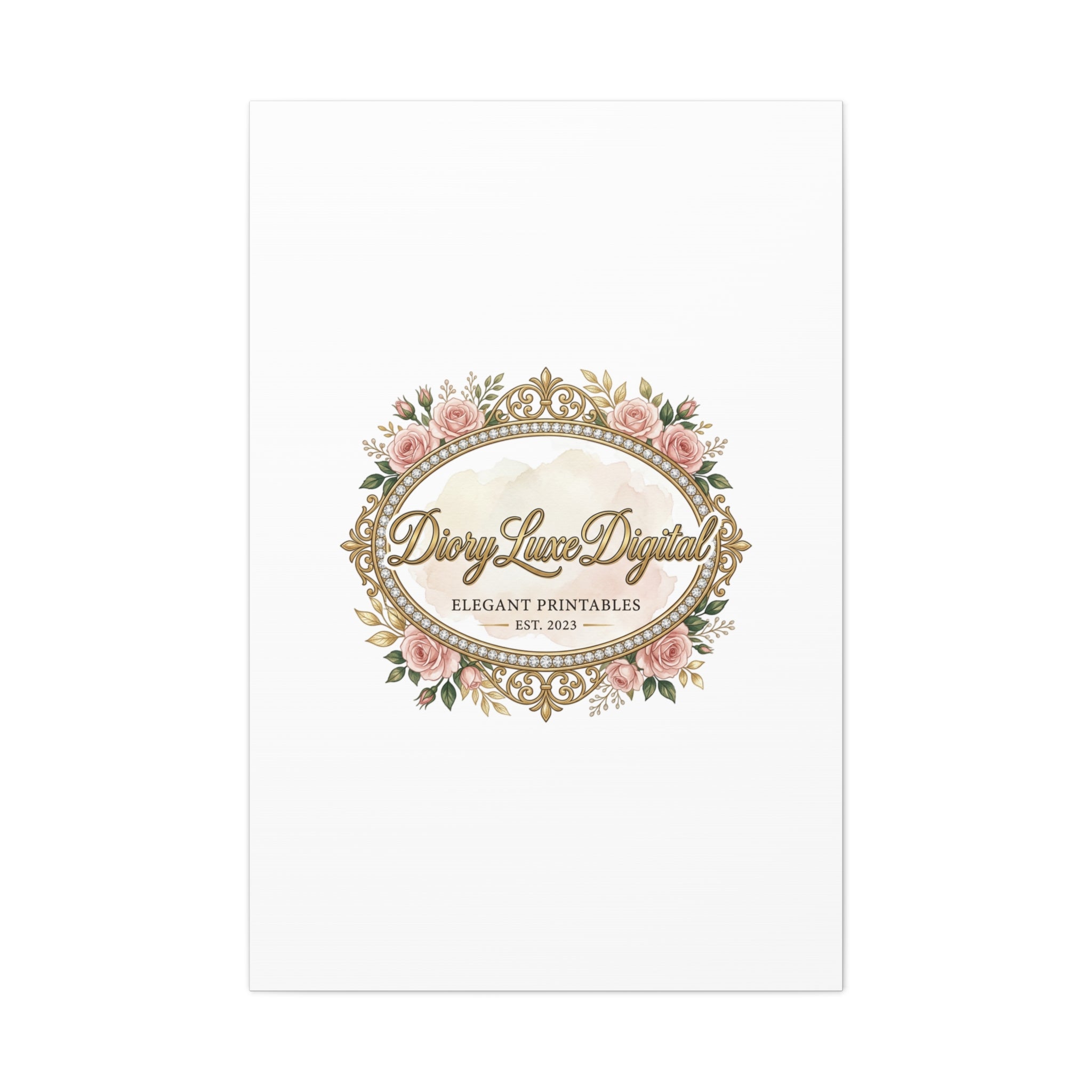 DioryLuxe Botanical Crest Wall Canvas