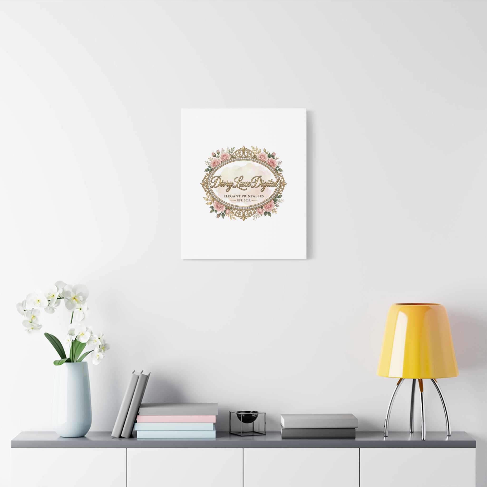 DioryLuxe Botanical Crest Wall Canvas
