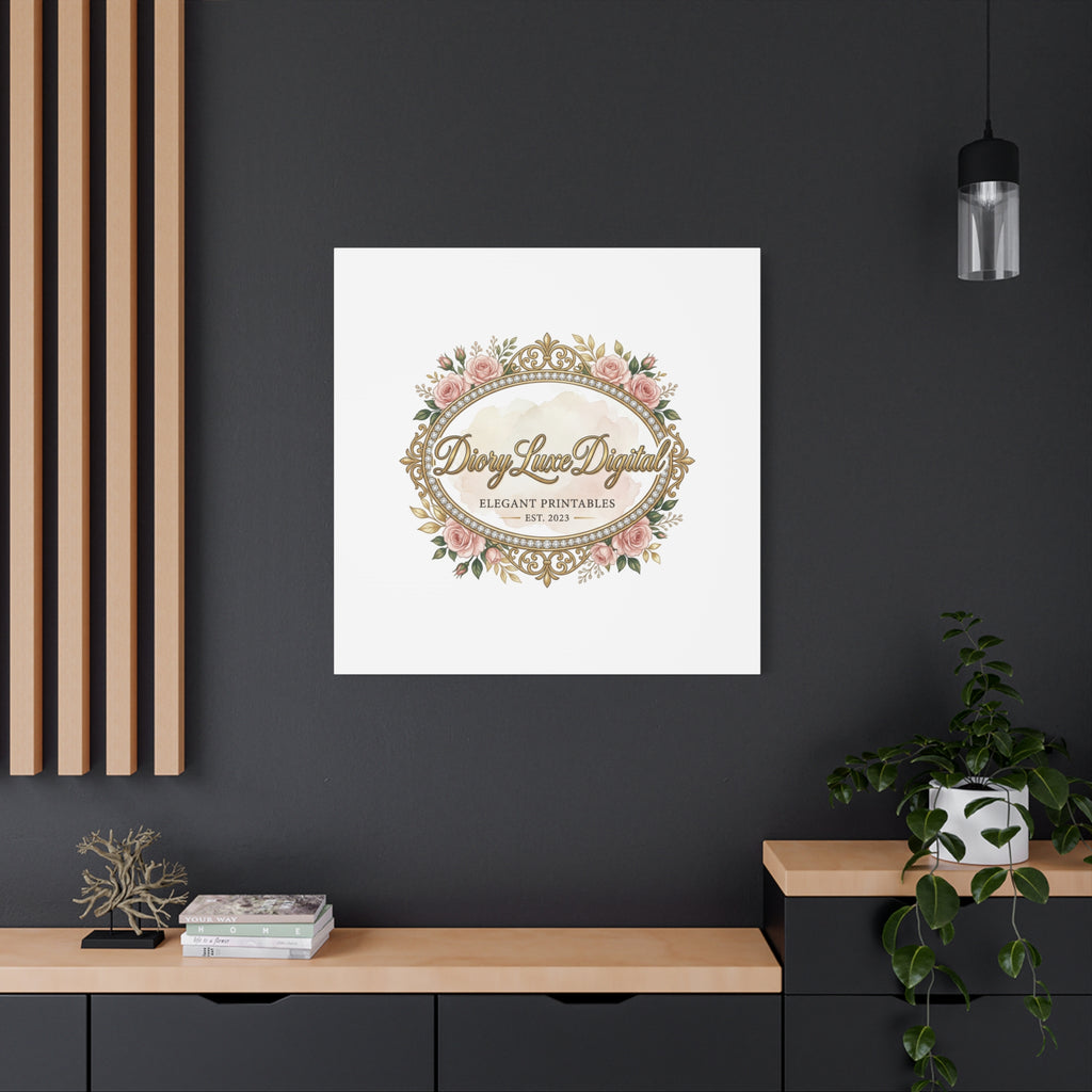 DioryLuxe Botanical Crest Wall Canvas