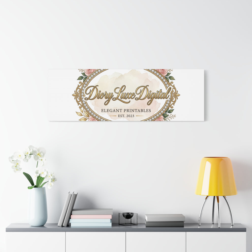 DioryLuxe Botanical Crest Wall Canvas