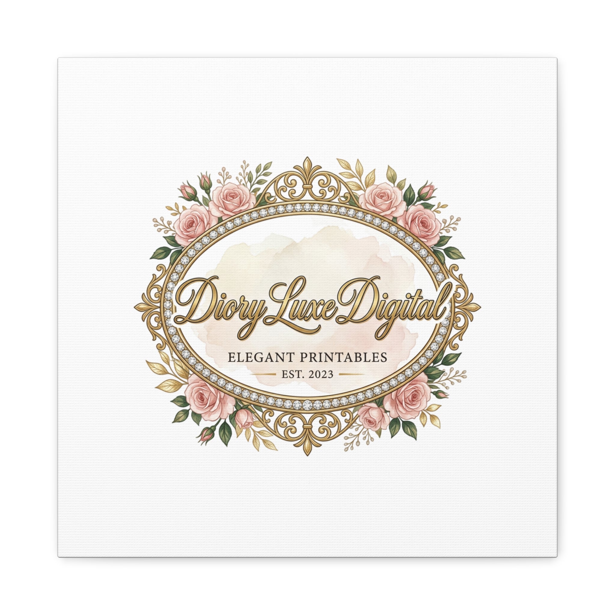 DioryLuxe Botanical Crest Wall Canvas