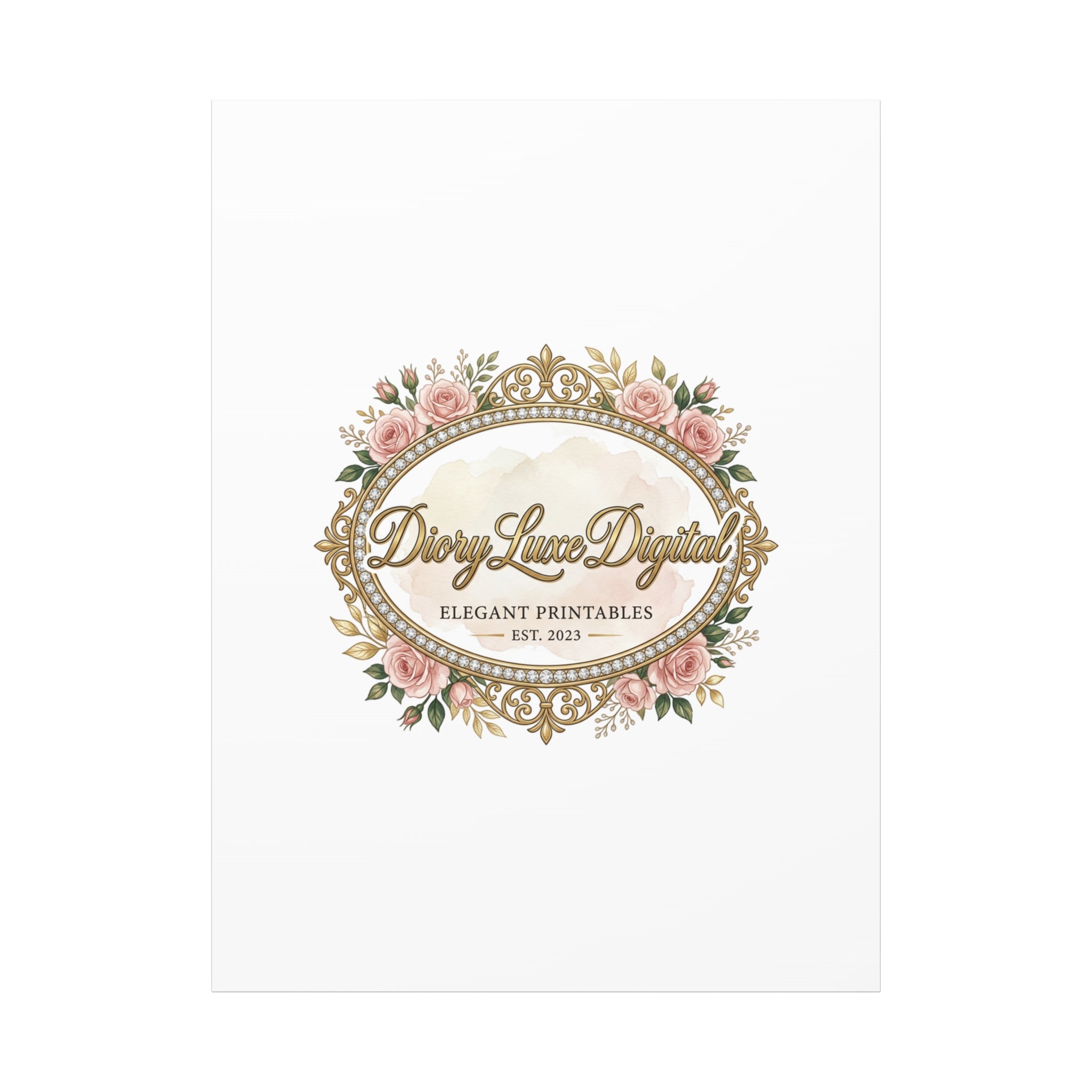 DioryLuxe Botanical Crest Wall Canvas