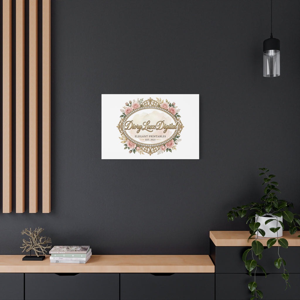 DioryLuxe Botanical Crest Wall Canvas