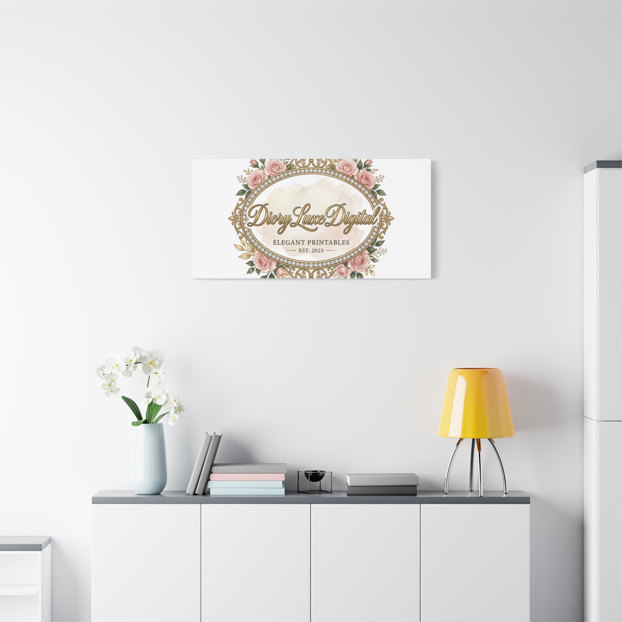 DioryLuxe Botanical Crest Wall Canvas