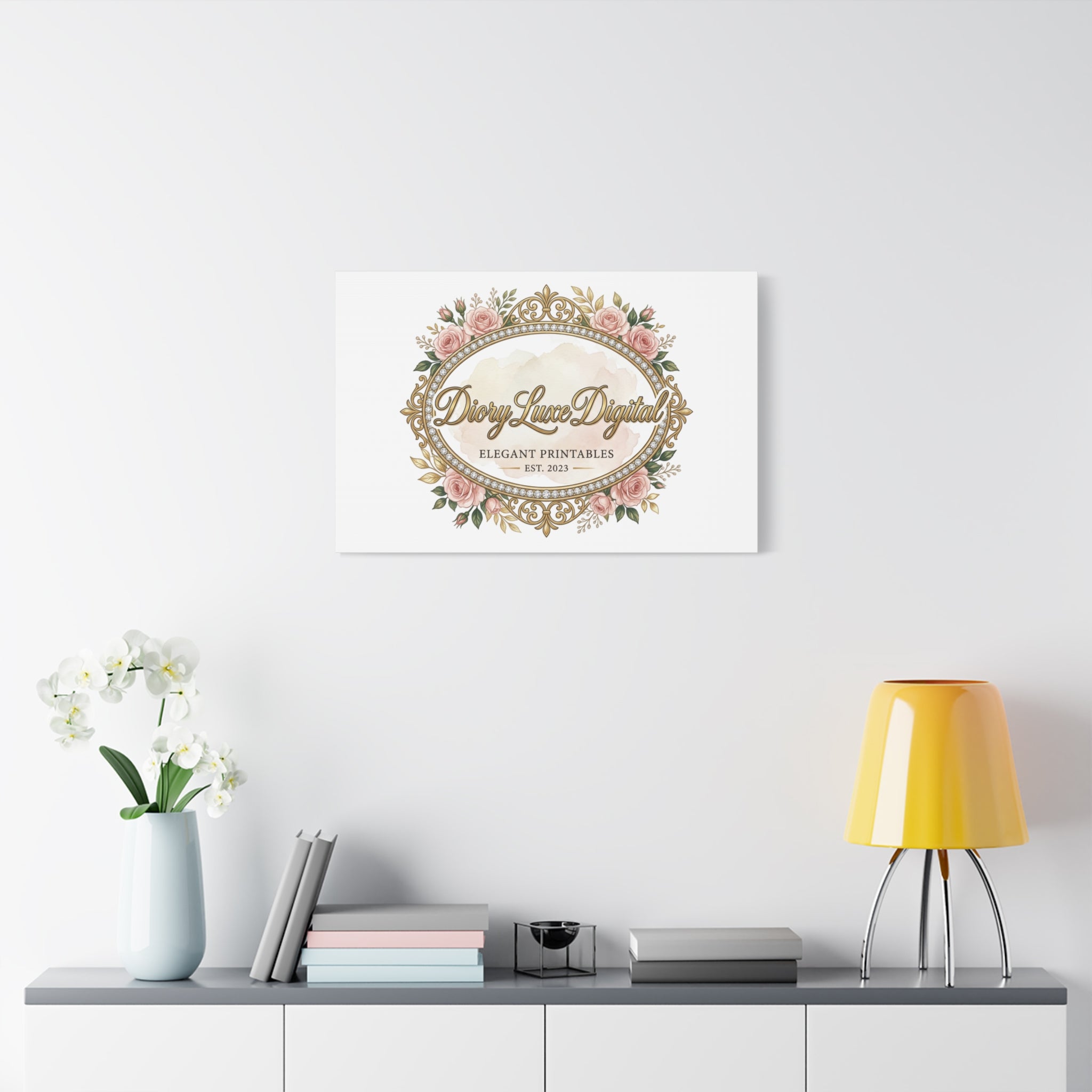 DioryLuxe Botanical Crest Wall Canvas