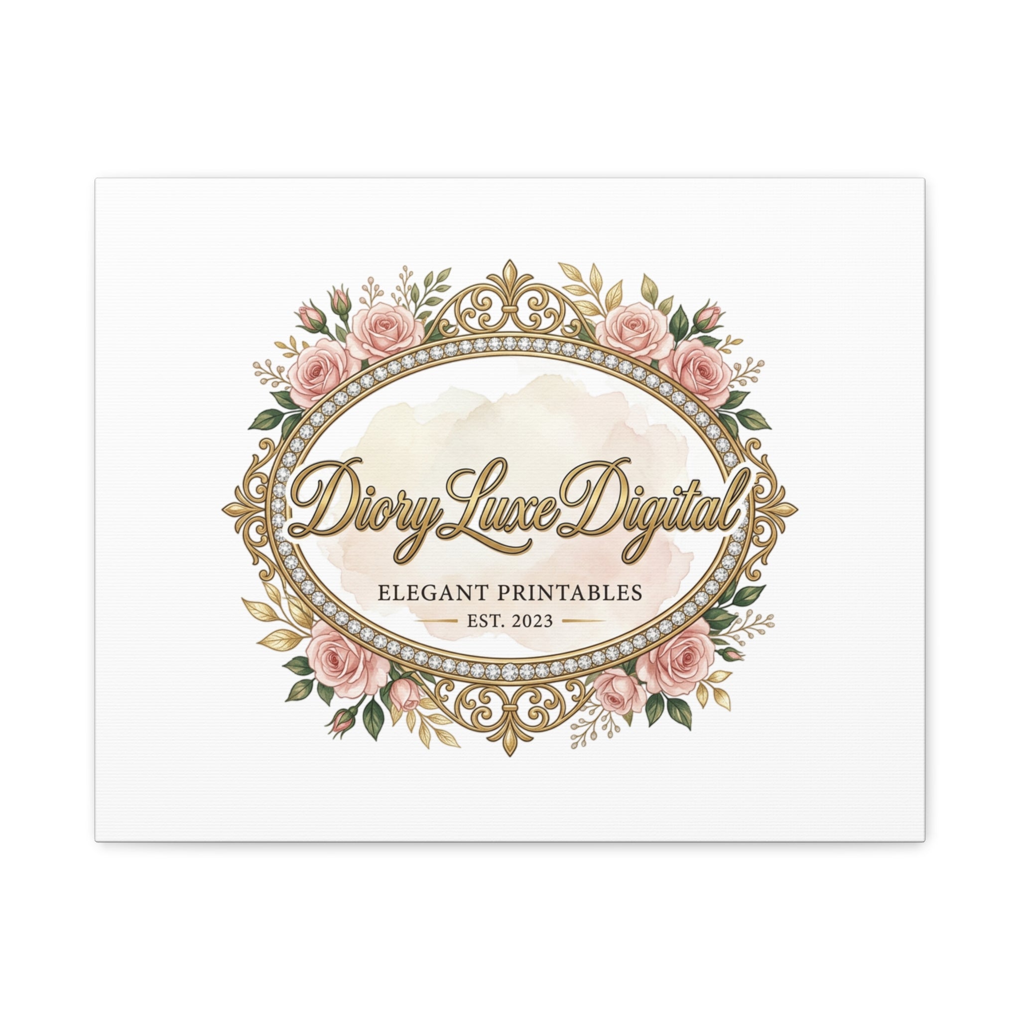 DioryLuxe Botanical Crest Wall Canvas