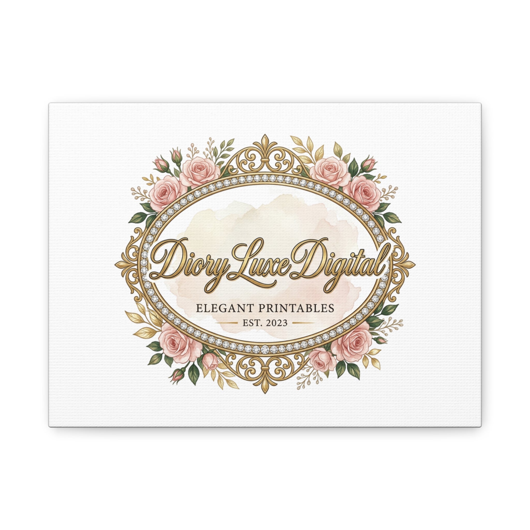 DioryLuxe Botanical Crest Wall Canvas