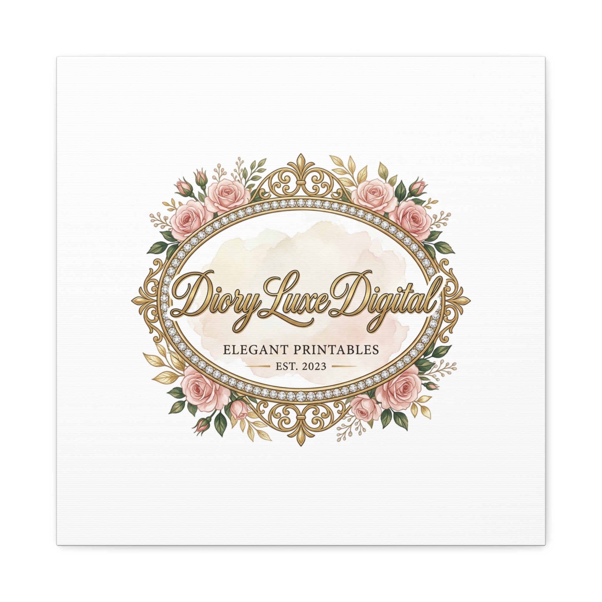 DioryLuxe Botanical Crest Wall Canvas