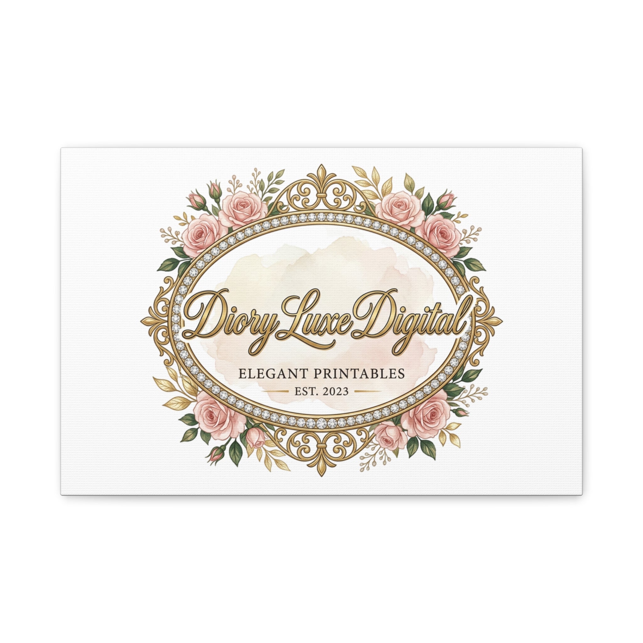 DioryLuxe Botanical Crest Wall Canvas